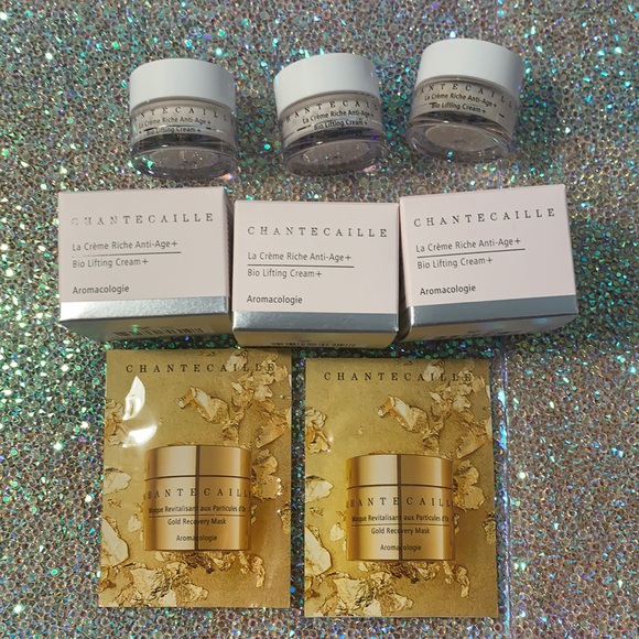 Chantecaille Other - CHANTECAILLE 5pc  Bio Lifting Cream gold recovery mask